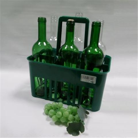 MOBILPLASTIC 6 darabos műanyag üvegtartó